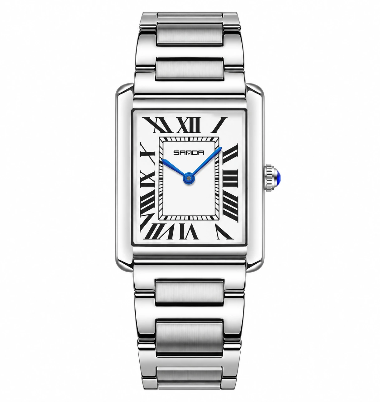 Sanda Edition com pulseira em aço prateado